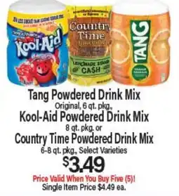 Angelo Caputo's Fresh Market Tang Powdered Drink Mix Kool-Aid Powdered Drink Mix Country Time Powdered Drink Mix offer