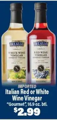 Angelo Caputo's Fresh Market DEALLO Italian Red or White Wine Vinegar offer