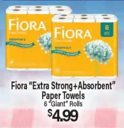 Angelo Caputo's Fresh Market Fiora Extra Strong+Absorbent Paper Towels offer