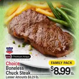 Angelo Caputo's Fresh Market Choice Boneless Chuck Steak offer