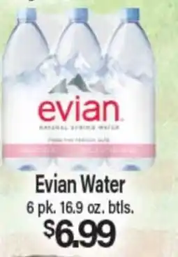 Angelo Caputo's Fresh Market Evian Water offer