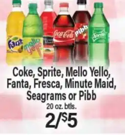 Angelo Caputo's Fresh Market Coke, Sprite, Mello Yello, Fanta, Fresca, Minute Maid, Seagram's or Pibb offer