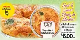 Angelo Caputo's Fresh Market La Bella Romana Homemade Frittata offer
