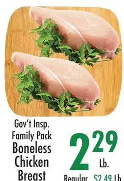 Garden Fresh Market Gov't Insp. Family Pack Boneless Chicken Breast offer