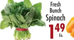 Garden Fresh Market Fresh Bunch Spinach offer