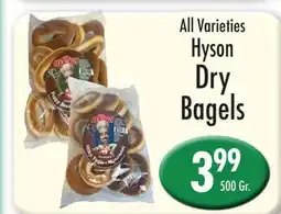 Garden Fresh Market All Varieties Hyson Dry Bagels offer