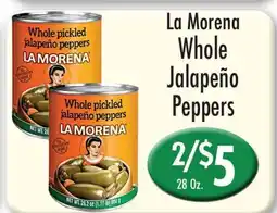 Garden Fresh Market La Morena Whole Jalapeño Peppers offer