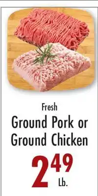 Garden Fresh Market Fresh Ground Pork or Ground Chicken offer