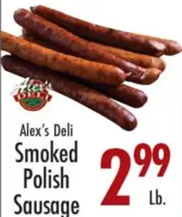 Garden Fresh Market Alex's Deli Smoked Polish Sausage offer