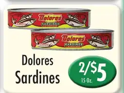 Garden Fresh Market Dolores Sardines offer