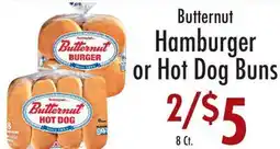 Garden Fresh Market Butternut Hamburger or Hot Dog Buns offer