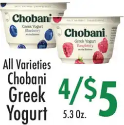 Garden Fresh Market Chobani Greek Yogurt offer