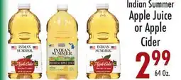 Garden Fresh Market Indian Summer Apple Juice or Apple Cider offer