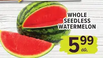 Cermak Fresh Market WHOLE SEEDLESS WATERMELON offer