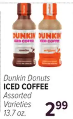 Cermak Fresh Market Dunkin Donuts ICED COFFEE offer