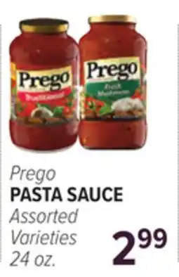 Cermak Fresh Market Prego PASTA SAUCE offer