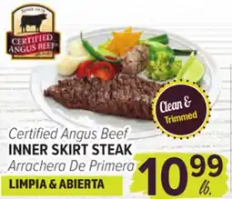 Cermak Fresh Market Certified Angus Beef INNER SKIRT STEAK offer