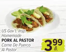 Cermak Fresh Market US Gov't Insp. Homemade PORK AL PASTOR offer
