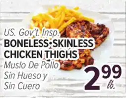 Cermak Fresh Market US. Gov't Insp. BONELESS•SKINLESS CHICKEN THIGHS offer