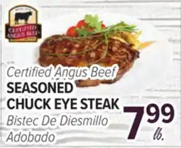 Cermak Fresh Market Certified Angus Beef SEASONED CHUCK EYE STEAK offer