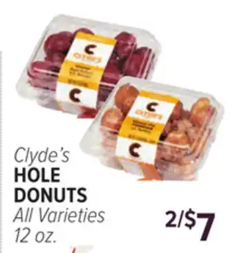 Cermak Fresh Market Clyde's HOLE DONUTS offer