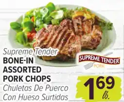Cermak Fresh Market Supreme Tender BONE-IN ASSORTED PORK CHOPS offer