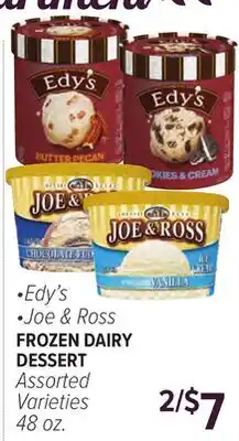 Cermak Fresh Market •Edy's •Joe & Ross FROZEN DAIRY DESSERT offer