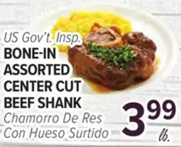 Cermak Fresh Market US Gov't. Insp. BONE-IN ASSORTED CENTER CUT BEEF SHANK offer