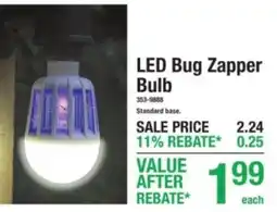 Menards LED bug zapper bulb offer