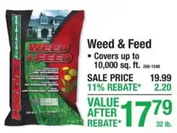 Menards Weed & Feed offer
