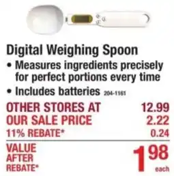 Menards Digital Weighing Spoon offer