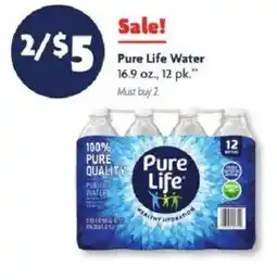 Family Dollar Pure Life Water offer