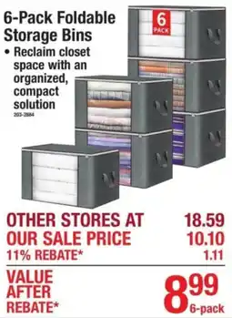 Menards Foldable Storage Bins offer