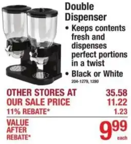 Menards Double Dispenser offer