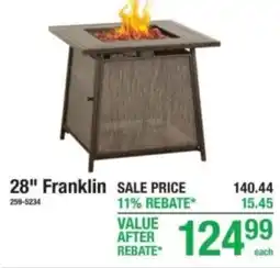 Menards Franklin offer