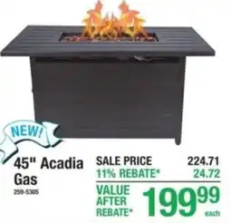 Menards Acadia Gas offer