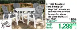 Menards Crescent Luxe Dining Set offer