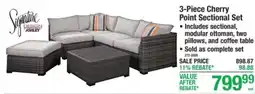 Menards Cherry point sectional set offer