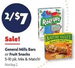 Family Dollar General Mills Bars or Fruit Snacks offer
