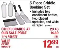 Menards Griddle Cooking Set offer