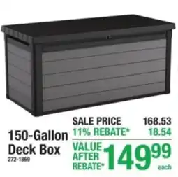 Menards Deck box offer