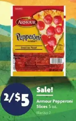 Family Dollar Armour Pepperoni Slices offer
