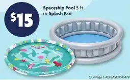 Family Dollar Spaceship Pool 5 ft. or Splash Pad offer