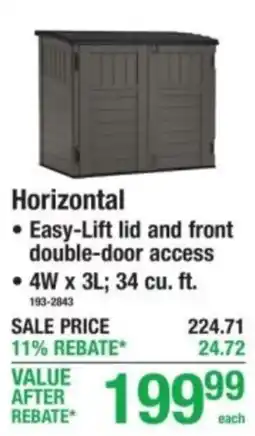 Menards Horizontal offer