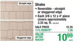 Menards Shake offer