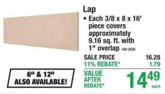 Menards Lap offer