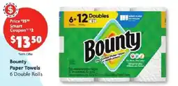 Family Dollar Bounty Paper Towels offer