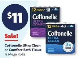 Family Dollar Cottonelle Ultra Clean or Comfort Bath Tissue offer