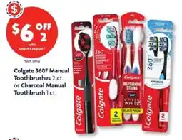 Family Dollar Colgate 360° Manual Toothbrushes offer