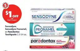 Family Dollar Sensodyne Pronamel, or Parodontax Toothpaste offer